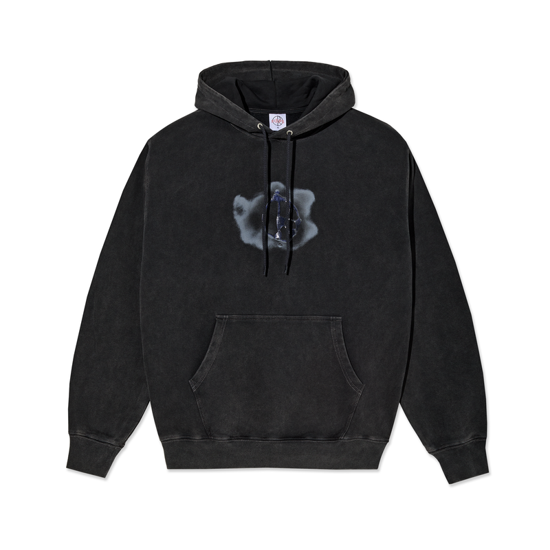 Polar Metal Logo Dave Hoodie Silver Black