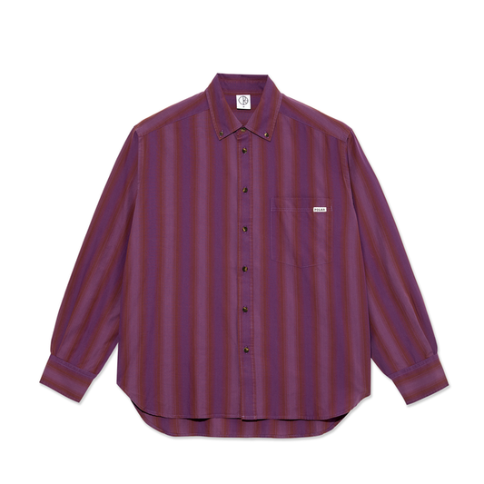 Polar Ben Ls Shirt Purple Stripe