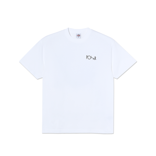 Polar Fill Logo Tee Happy Sad White