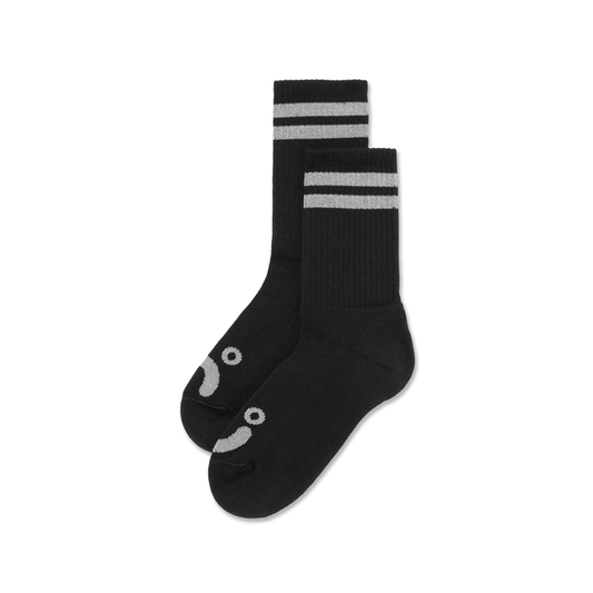 Polar Rib Socks Happy Sad Black / Heather Grey