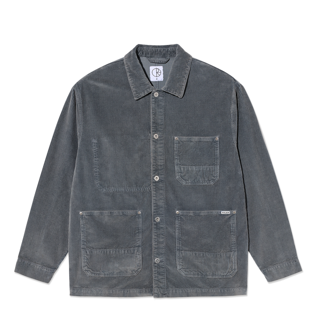 Polar Ezra Jacket Overdyed Cord Blueish Grey