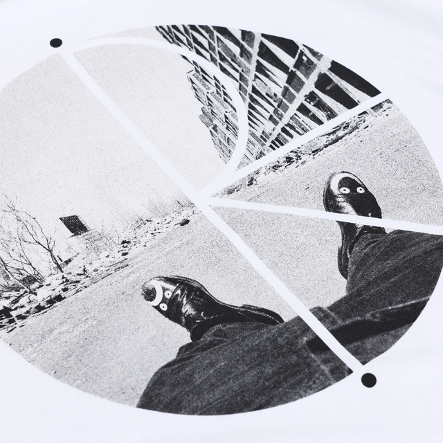 Polar Fill Logo Tee Happy Sad White