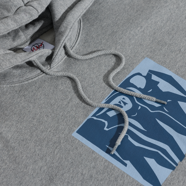 Polar Dave Hoodie Cut Outs Heather Grey