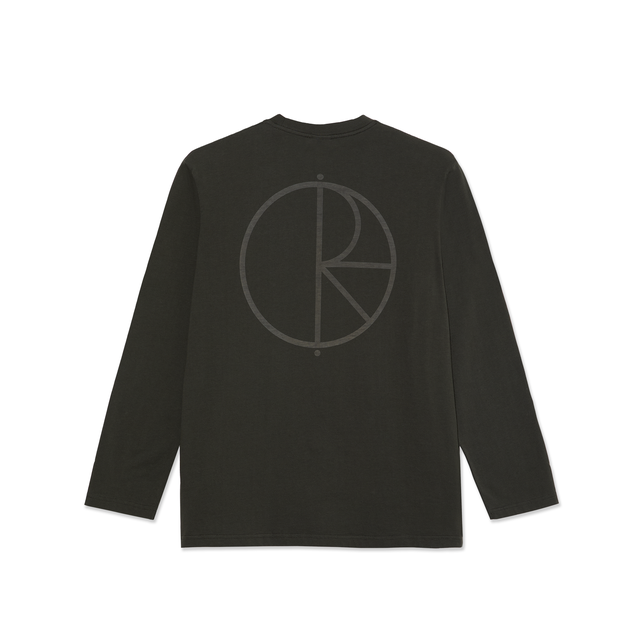 Polar Steve Ls Tee Stroke Logo Dirty Black
