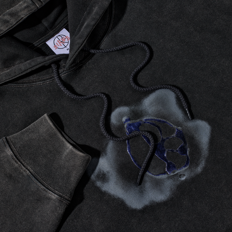 Polar Metal Logo Dave Hoodie Silver Black