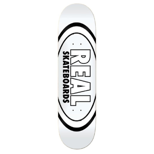 Real Team Classic Oval Deck 8.375" White