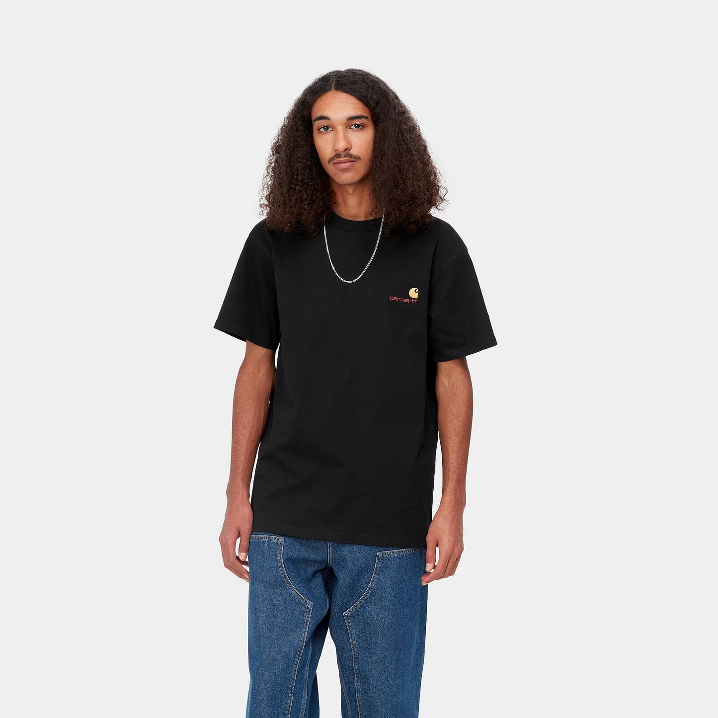 Carhartt WIP S/S American Script T-Shirt Black