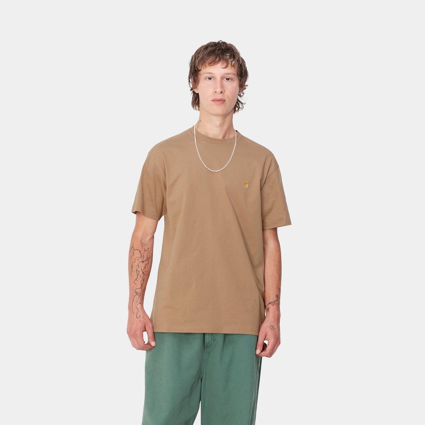 Carhartt WIP S/S Chase T-Shirt Peanut/Gold