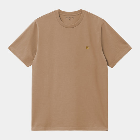 Carhartt WIP S/S Chase T-Shirt Peanut/Gold