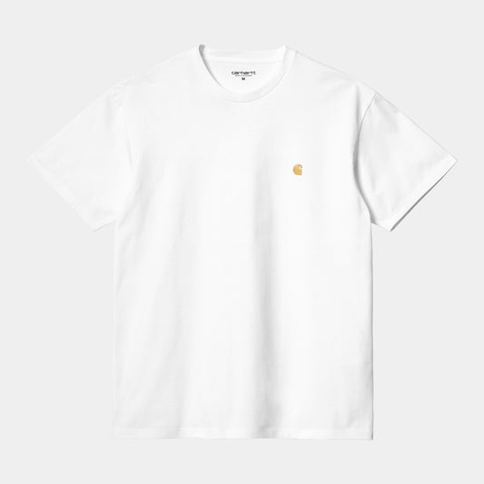 Carhartt WIP S/S Chase T-Shirt White/Gold