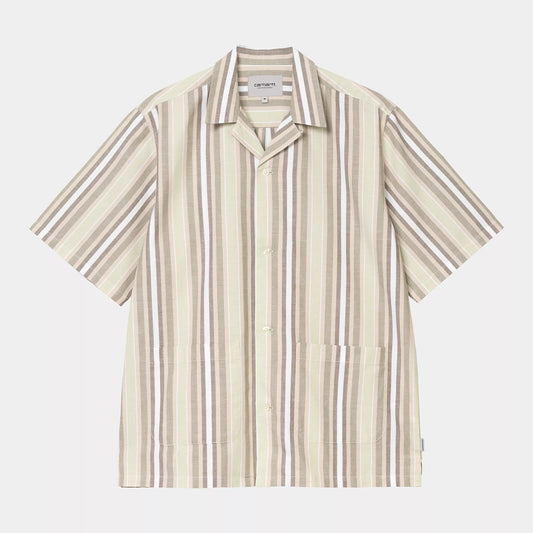 Carhartt WIP S/S Folsey Shirt Pale Olive/White