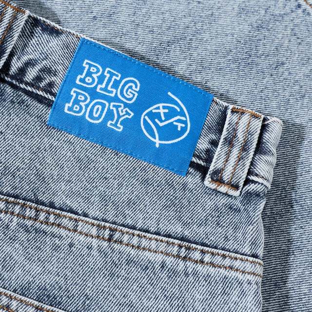 Polar Big Boy Shorts Heavy Washed Blue