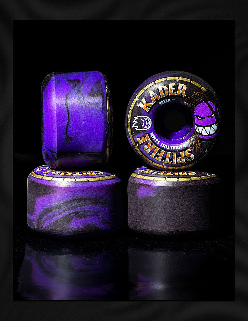 Spitfire Wheels - F4 99A Kader Rolly Radial Full Black/Purple Swirl 56mm