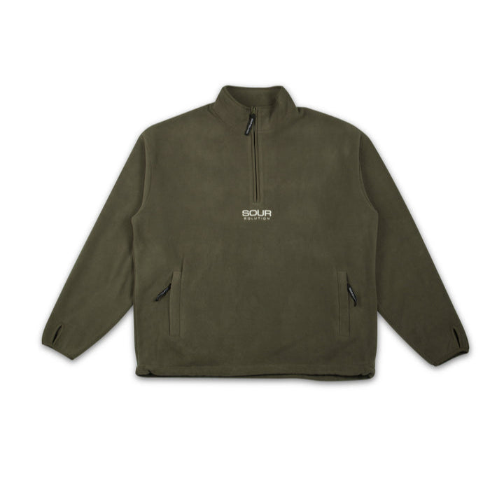 Sour Half Zip Micro Fleece – Olive