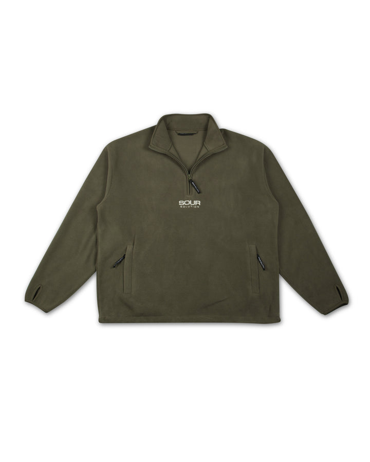 Sour Half Zip Micro Fleece – Olive