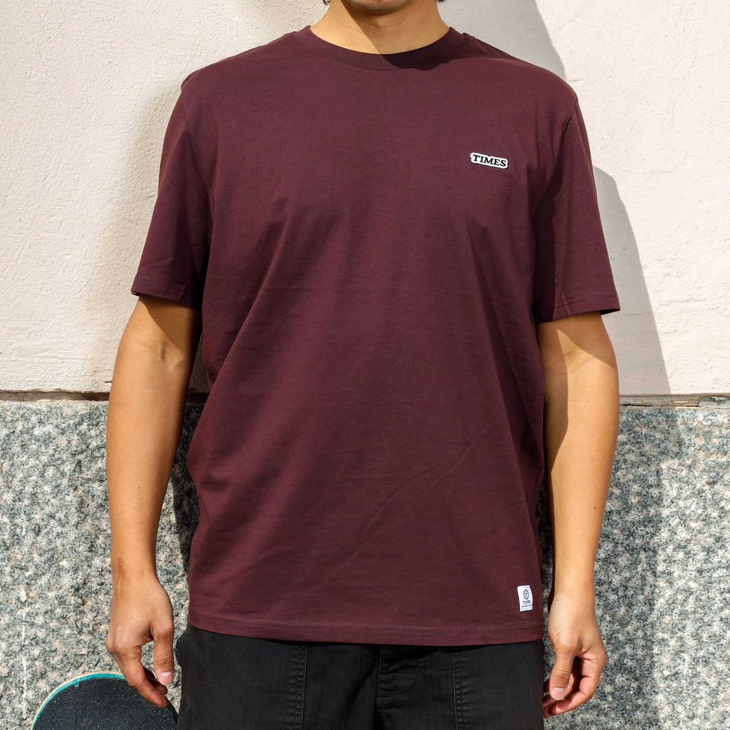 Times Classic Logo T-Shirt Marsala