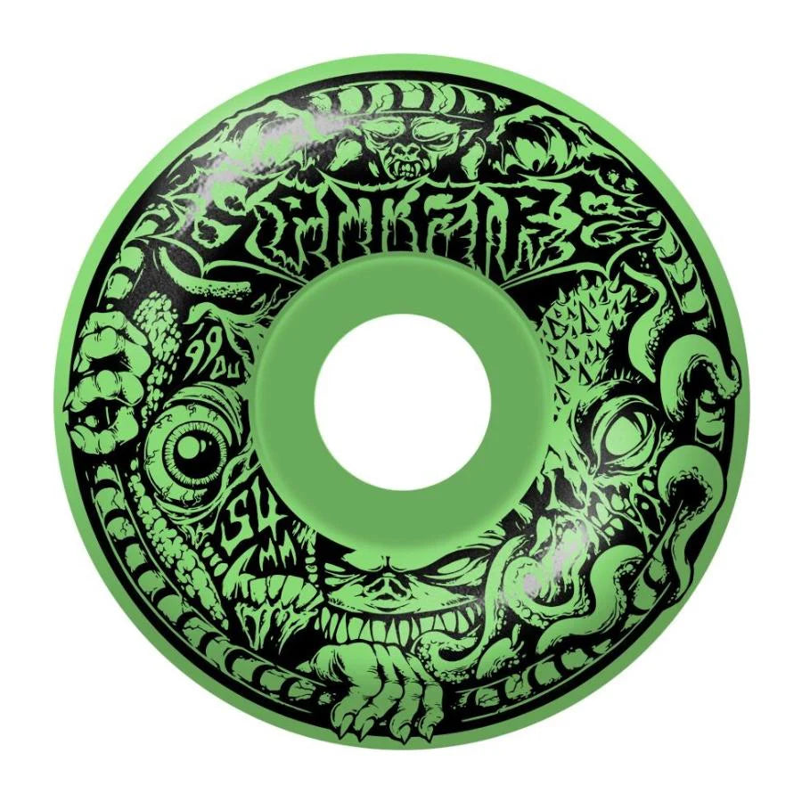 Spitfire F4 Radial Full Demon Gate 54mm Glow In The Dark