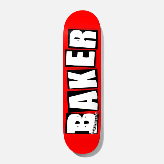 Baker Brand Logo White 8.125"