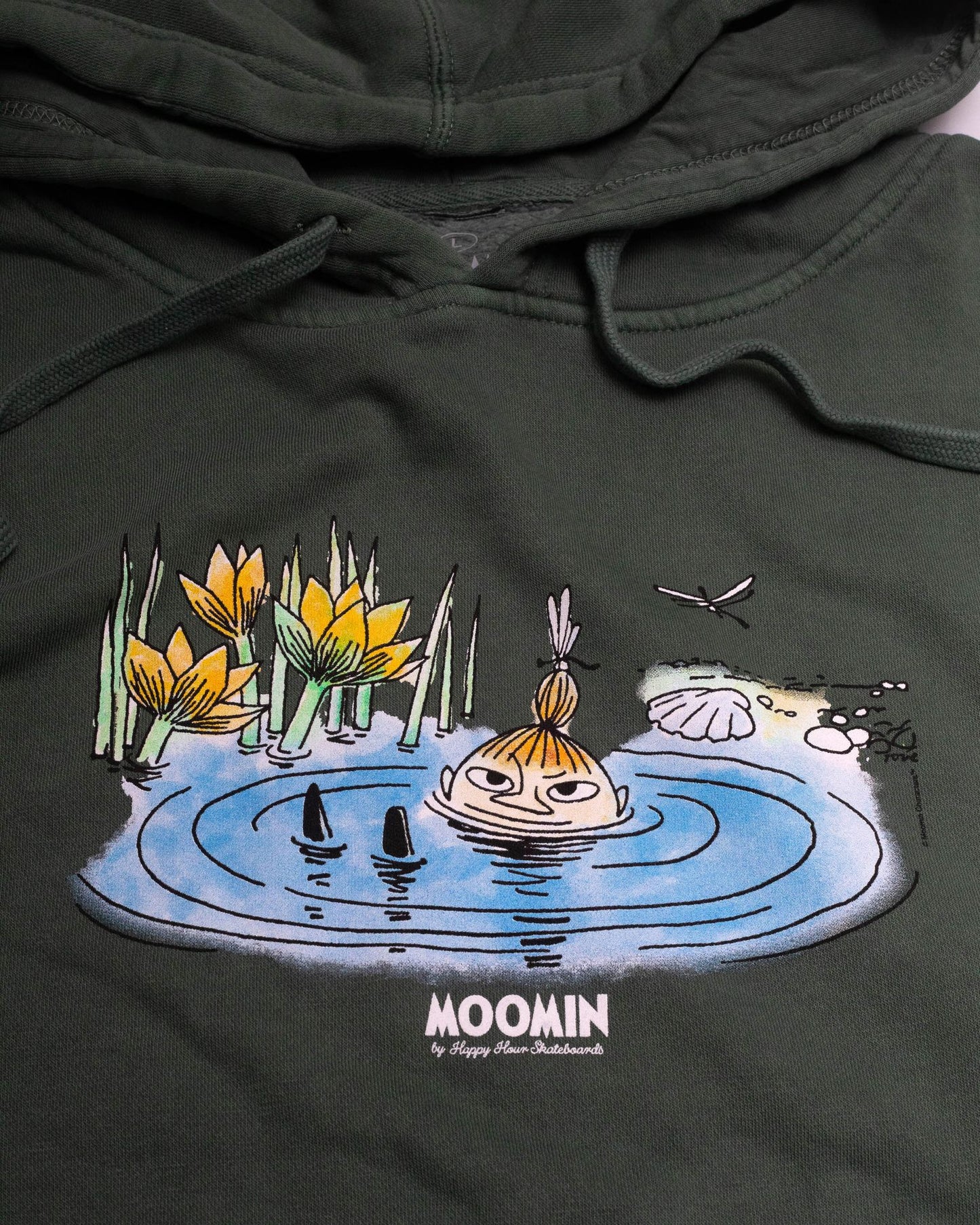 Moomin x Happy Hour Skateboards Little My Pigment Dyed Hoodie