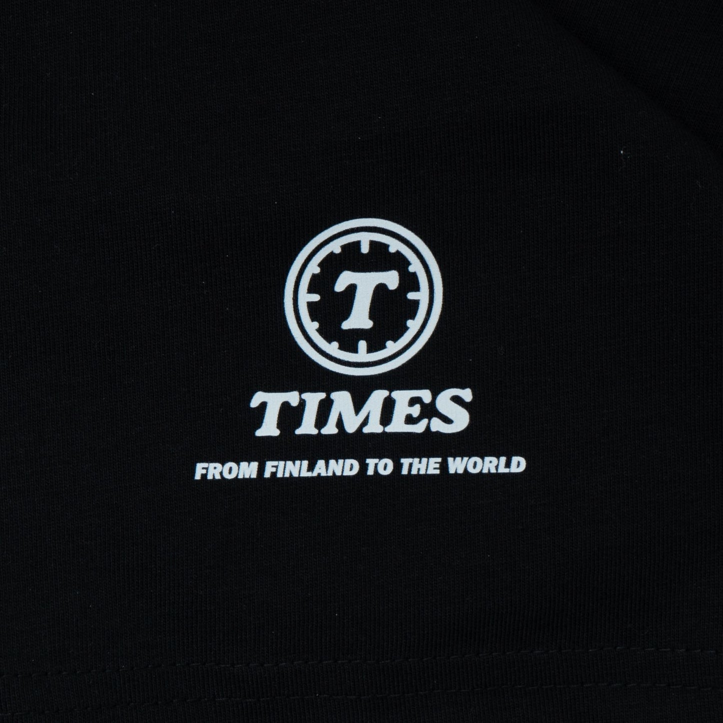 Times Logo T-shirt Black White