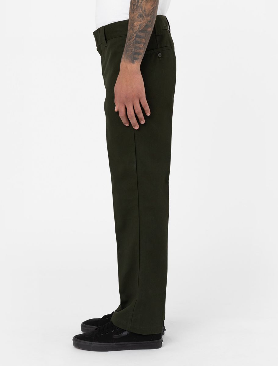 Dickies 873 slim straight work pants in green
