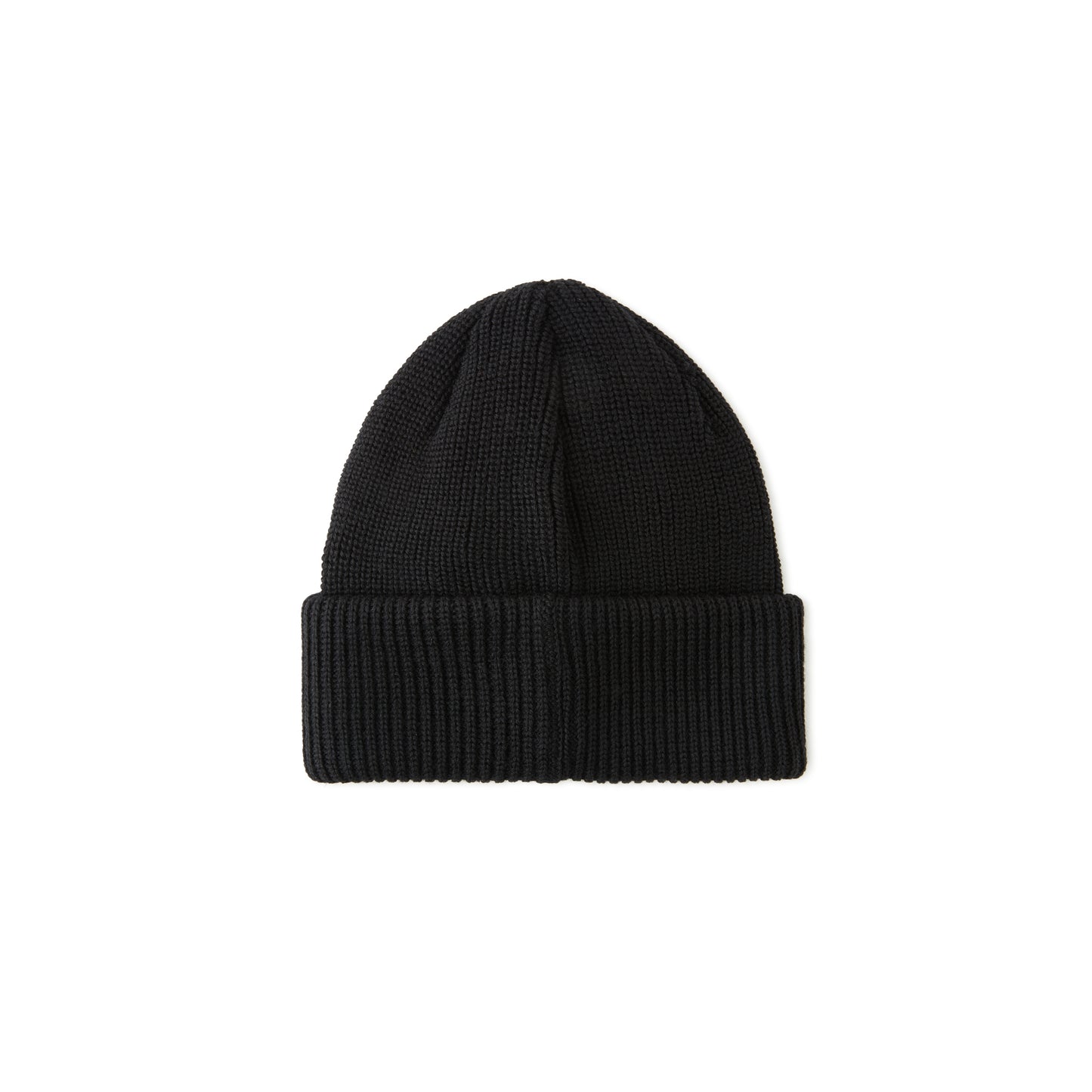 Polar Double Fold Merino Beanie Black