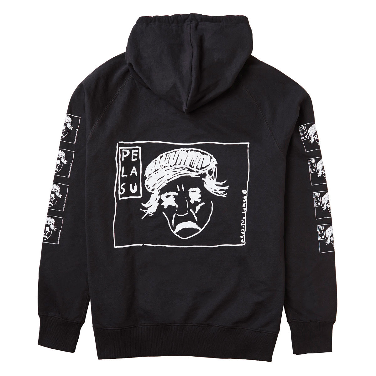 PE LA SU Hc Hoodie (Pure waste) (Black)