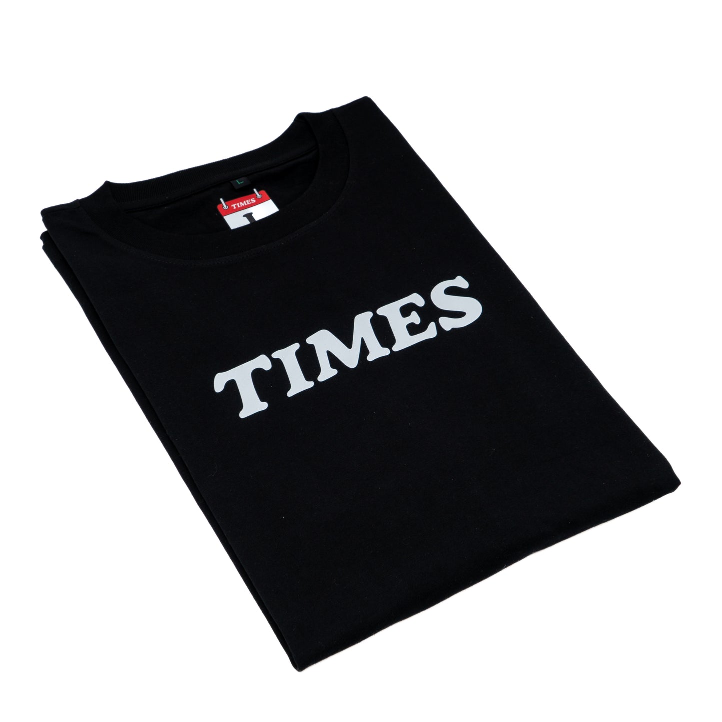 Times Logo T-shirt Black White