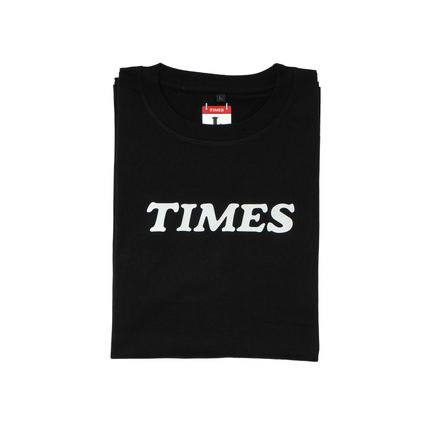 Times Logo T-shirt Black White