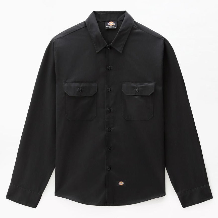 Dickies Long Sleeve Work Shirt Black