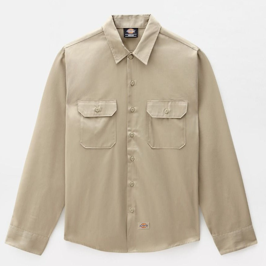 Dickies Long Sleeve Work Shirt Khaki