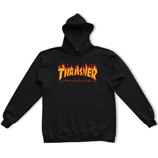 Thrasher Flame Logo Hood Black