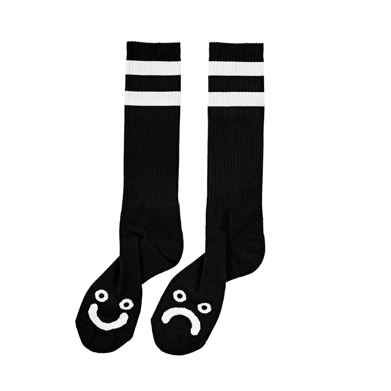 Polar Happy Sad Socks Long Blk